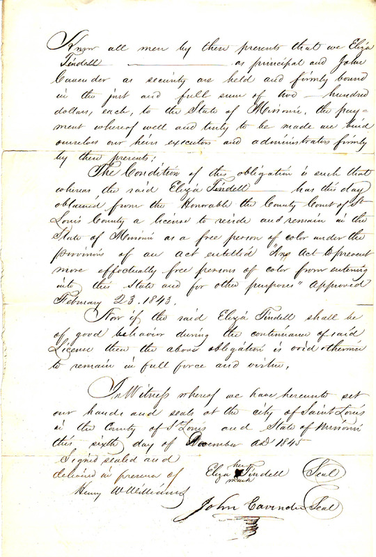 Freedom Bond for Eliza Tindell