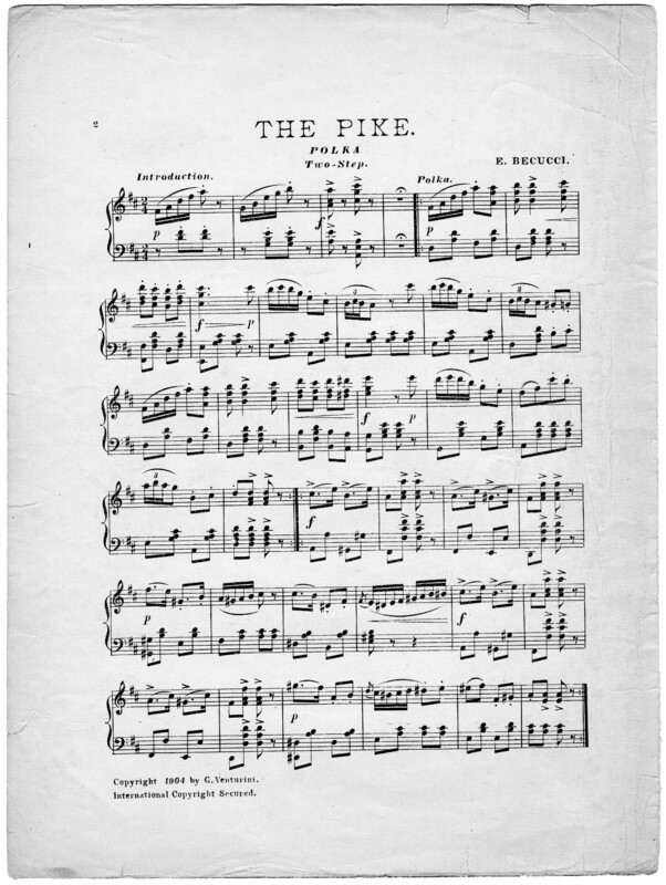 The Pike : polka-two-step / by E. Becucci.