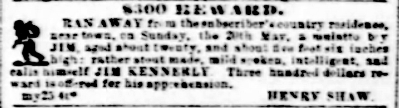 Newspaper advertisement for Jim by Shaw