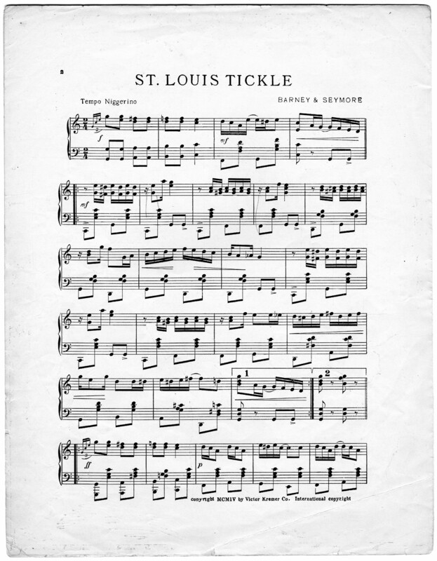 St. Louis tickle : rag time two-step / by Barney & Seymore.