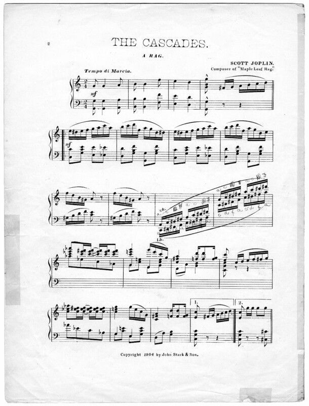 The cascades : a rag / the master piece of Scott Joplin.