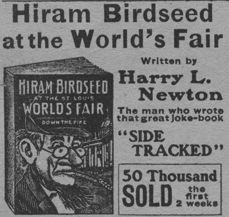 [Hiram Birdseed advertisement]