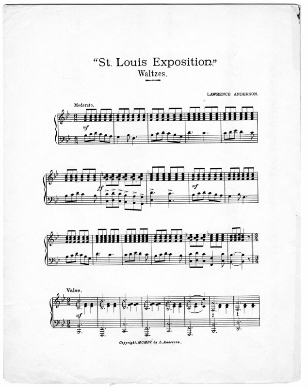 St. Louis Exposition : waltzes / by Lawrence Anderson