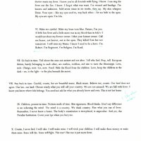  The second page of the draft of "Shadows Uplifted," including handwritten notes, such as, "I like these
echoes."