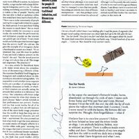 Page seventeen of the magazine includes the poem "Too Far North," selected by Terrance Hayes. 