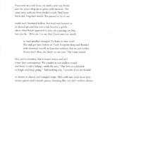 Typed draft of the poem "In the City of Tenderness and Desperate Promises." The form includes five quatrains and one couplet.