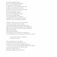  Draft of the poem "A Fire She Loved." The form is strophic, broken up into stanzas of different lengths. 
