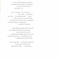 Second page of the poem "Another Strange Land: Downpour Off Cape Hatteras (March, 1864)."