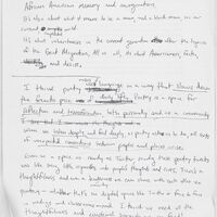 Handwritten notes for an NPR Interview on Poetry and Translation, preparing for a discussion on his poetry book.  