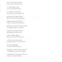 Typed draft of the poem "I Found Kin in a Thrift Store Photograph." The form includes twelve couplets.
