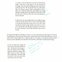 A typed draft of a poem titled, “(Remember) Iola...A Translation of Iola Leroy, or Shadows Uplifted,”
including handwritten notes on diction and register.